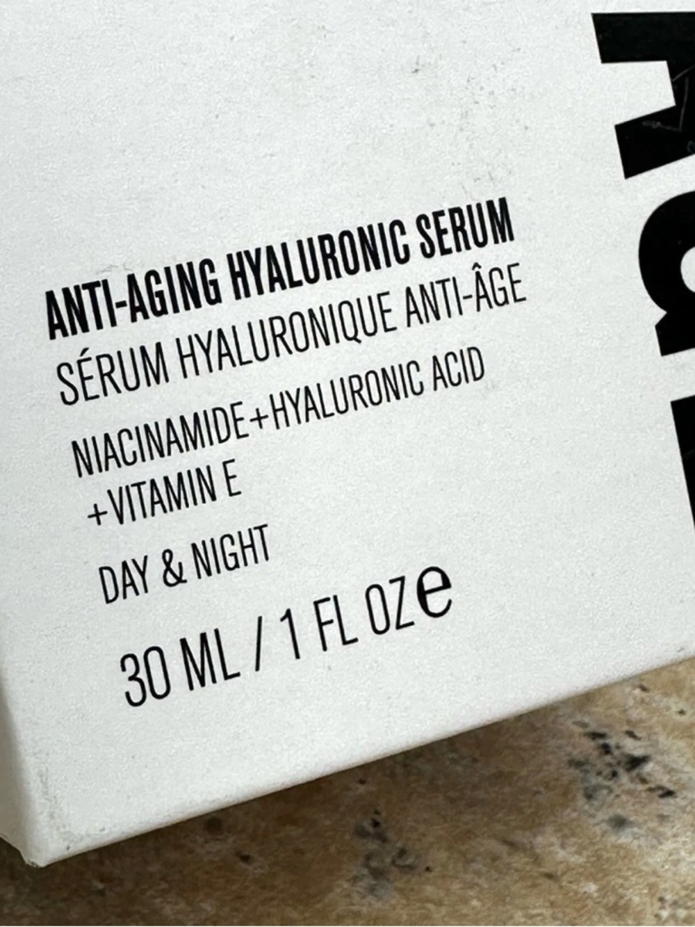 Power Serum Boost Anti-Aging Hyaluronic Serum Vitamin E Day & Night 30 ML NIB.